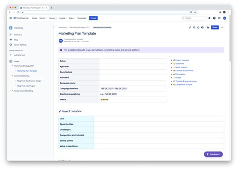 Creating pages in Confluence .